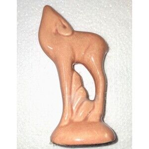 Deer / Fawn Figurine Rose Pink 4 7/8 inches tall Country Decor